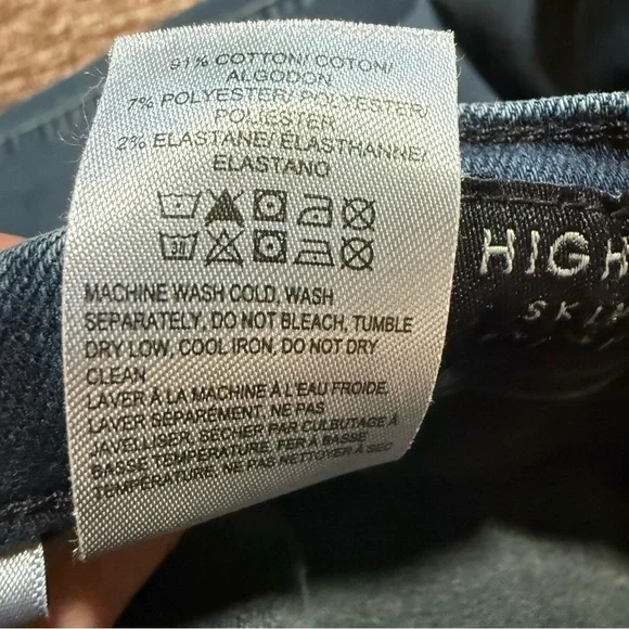 Lucky Brand High Rise Bridgette Skinny Jeans Dark Wash Size 14/32 - Picture 10 of 10